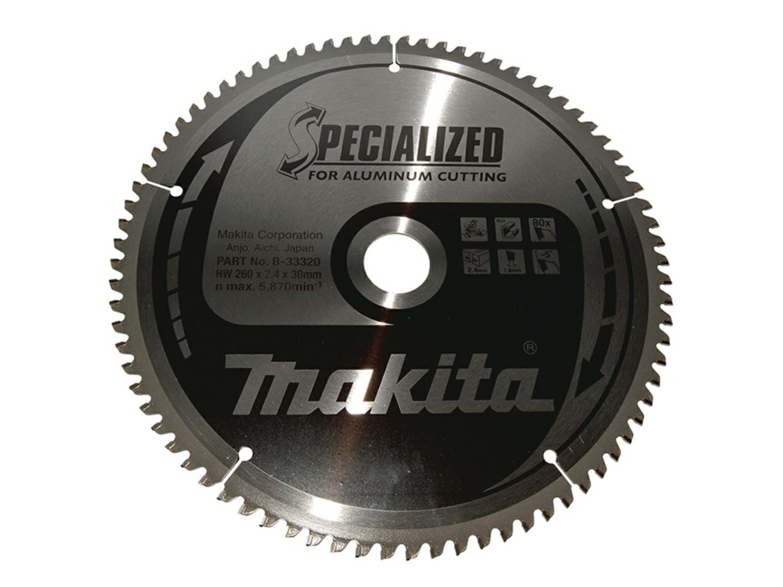 Sierra circular 260x30x80z Specialized Aluminio Makita