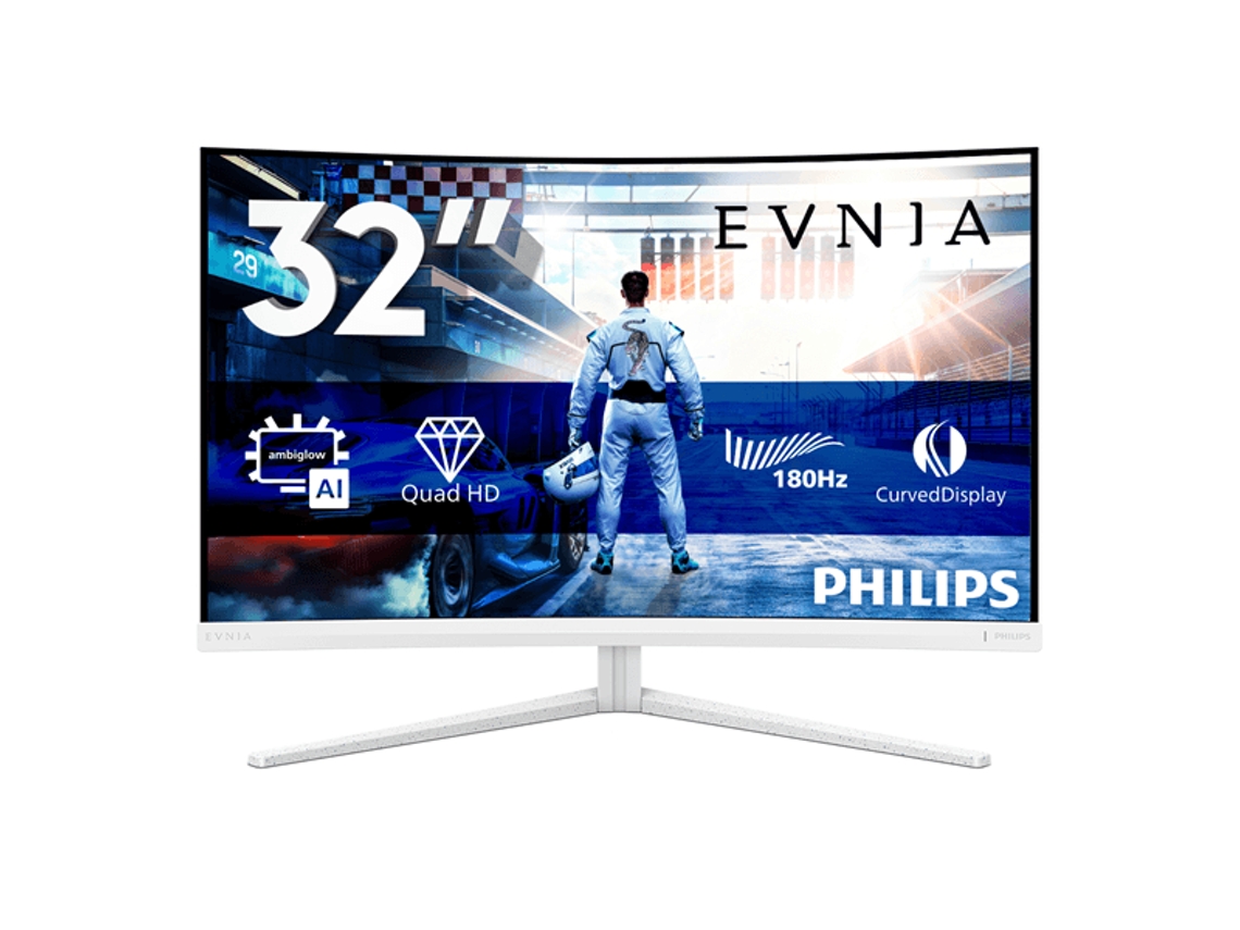 Monitor Gaming Philips 32m2c5501/00 (blanco - Quad Hd - Flicker Free - 32" - Enchufe Eu - 1 Ms)