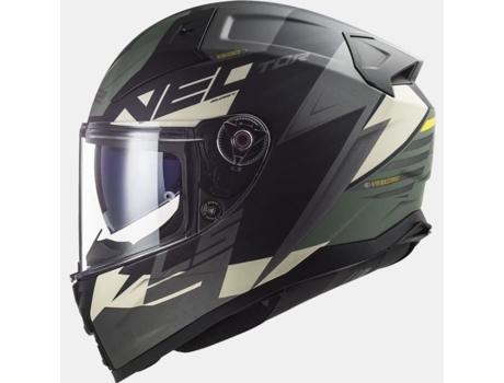 Capacete integral - LS2 - Vector II Absolute - Preto e cinza titânio