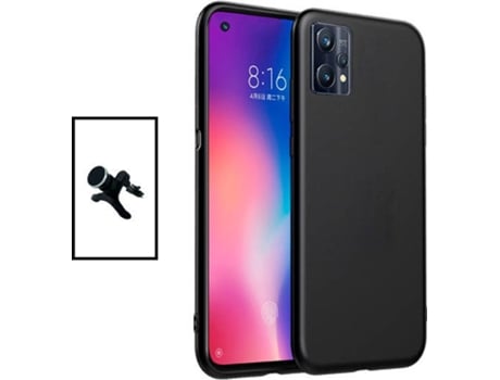 Kit Carcasa + Soporte Realme 9 Pro Plus GIFT4ME Negro