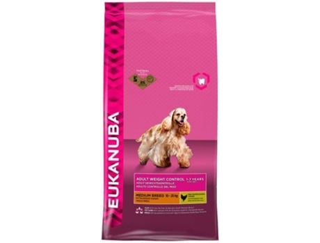 Pienso para Perros EUKANUBA (12 Kg - Seco - Razas Medianas - Adulto)