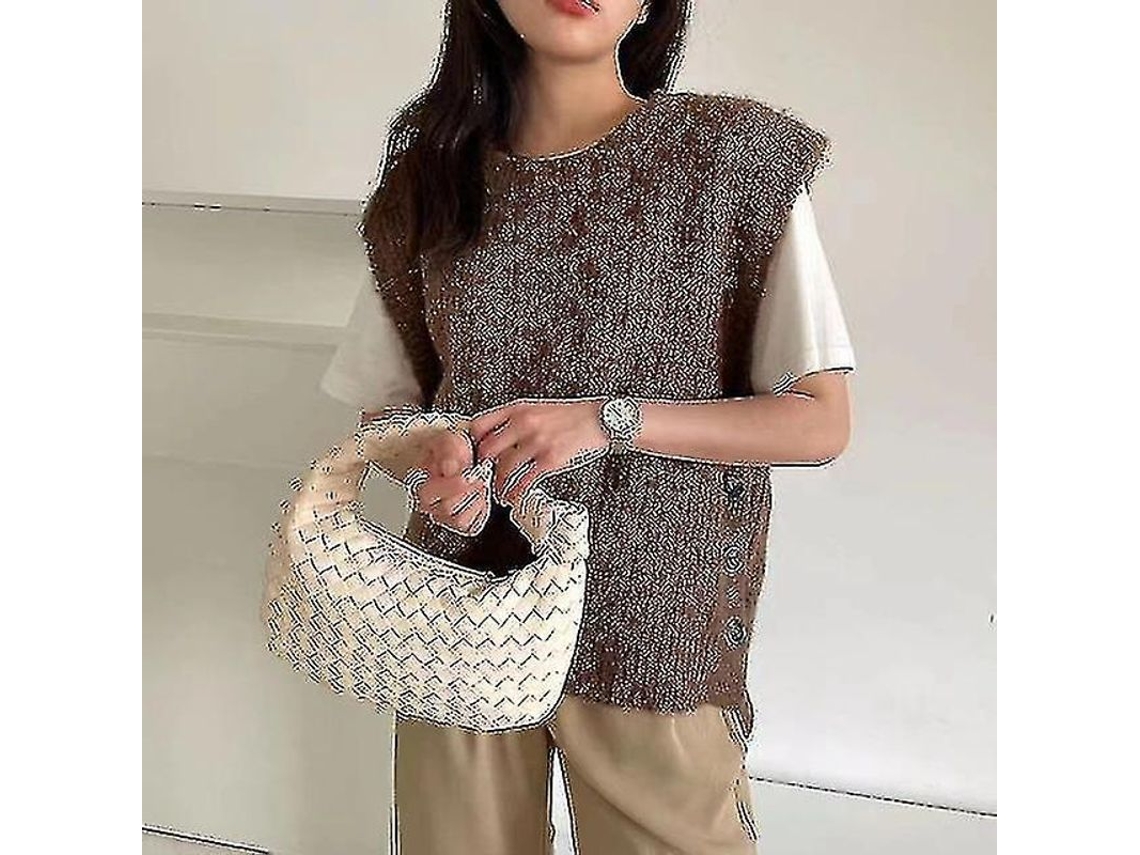 2026-bolsa De Hombro De Cuero Púrpura, Moda De Lujo, Suave Con Cremallera Y Bolsillo Interior, Talla Grande 43x10x20cm