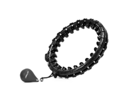 Hula Hop: Un ejercicio cardiovascular, entrenamiento con pesas y técnica de masaje que utiliza puntos específicos. Negro.