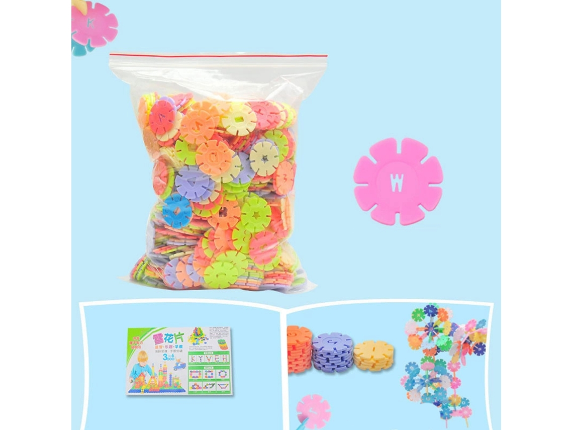 Juego De Discos Entrelazados, Vaso De Nieve, Bloques De Construcción Educativos Para Niños, 100 Piezas