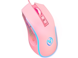 Ratón Gaming AGTRUM X100F RGB (3600dpi - Rosa)