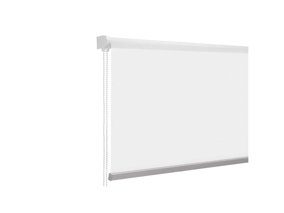 Estor Enrollable 150 x 180 cm Blanco Tela Plástico (6 Unidades