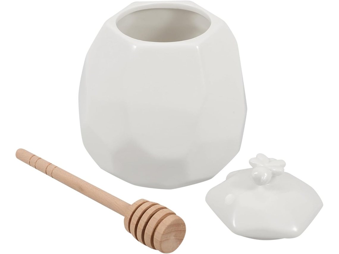 1 Juego De Olla De Cerámica Con Tapa Y Práctico Dispensador.