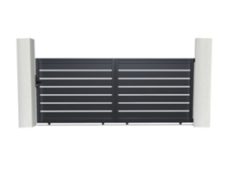 Puerta corredera CASANOOV Vogel - Gris - Aluminio - 350 cm x 140 cm