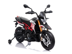 Motocicleta eléctrica Aprilia A007 Ride On negra y roja B.active