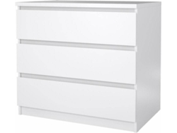Cómoda Naia 3 Cajones (Blanco - 77 x 50 x 70,1 cm)
