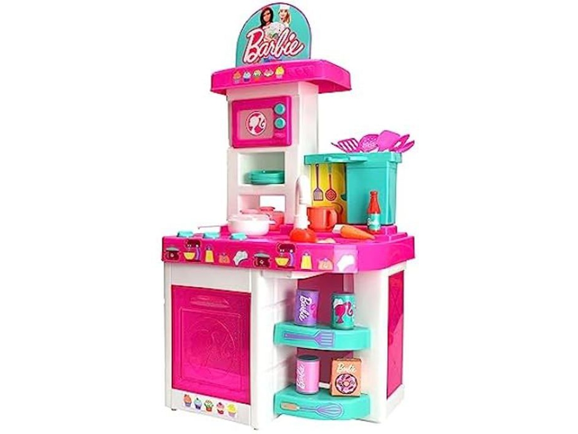 Set de cocina Barbie: 40 accesorios multicolor para niñas a partir de 3 años (5150)