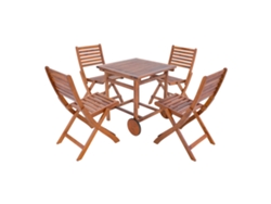 Set de muebles de jardín Ancarano 5 piezas - EfectoMadera Certificación FSC [EN.CASA]