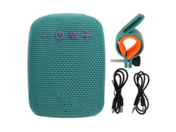 Altavoz Bluetooth Impermeable Para Ciclismo Con Soporte Para Bicicleta, Ranura Para Tarjeta De Memoria, Portátil, Azul Cielo.