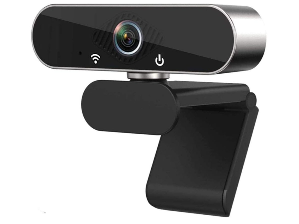 Cámara web con micrófono, cámara USB para transmisión en vivo HD 1080P, gran angular para computadora portátil, videollamadas, Bestvite (negro)