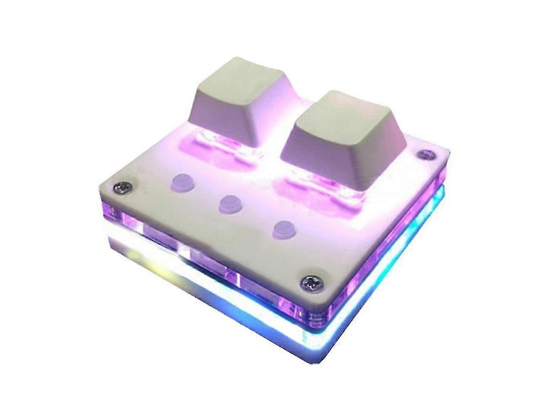 Teclado para juegos Osu Mini de 2 teclas, teclado mecánico con programación de macros e interruptor azul Ly Ebike