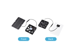 Panel Solar De 6w Y 5v Con Ventilador Para Gallinero, Caseta De Perro, Invernadero, Caravana Y Camping.