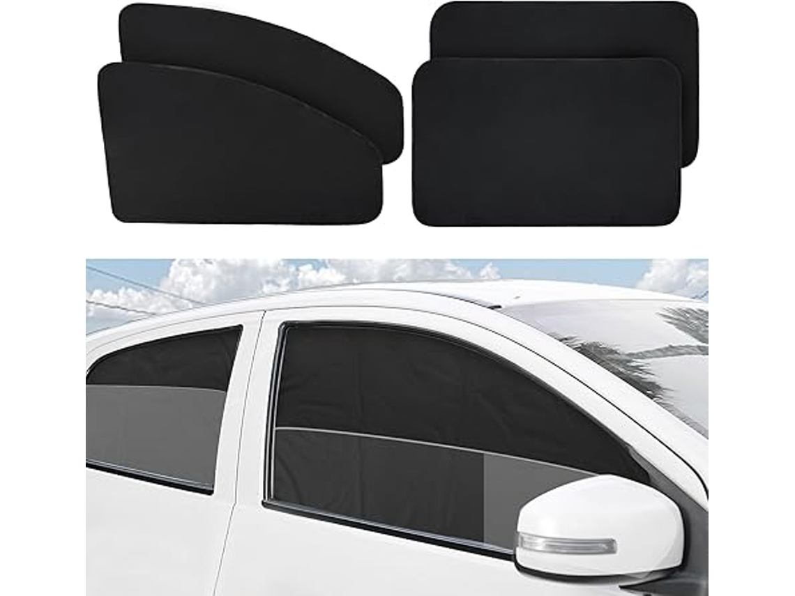 Protector solar para coche Siurn con protección antirreflejos y UVB (paquete de 4)