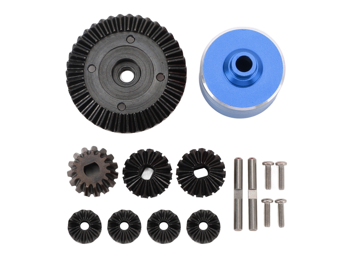 Juego De Engranajes Diferenciales Para Coches Rc, Fabricado En Aleación De Aluminio Y Acero Para Xv02 Tt02 Tt02b