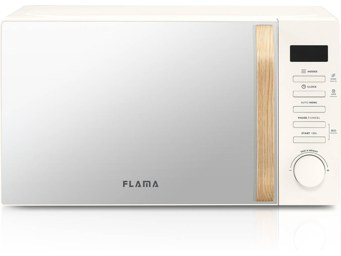 Microondas FLAMA 1841FL Pearl White (20 L - Sin grill - Blanco)