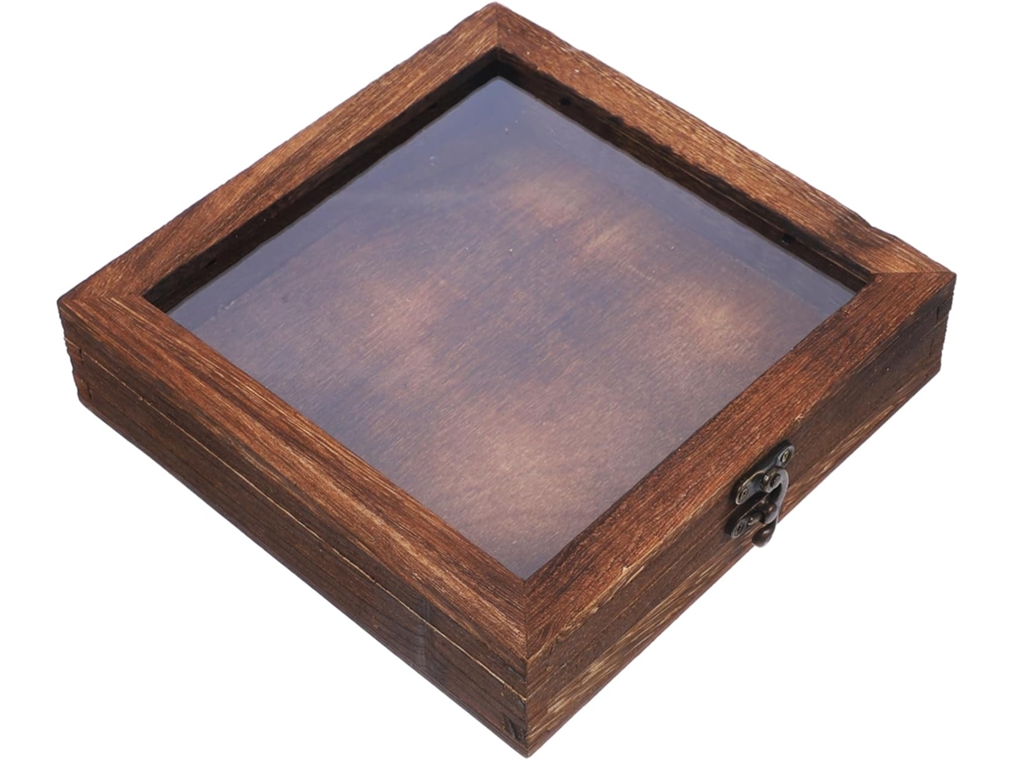 Caja De Madera Vacía Con Gancho Para La Colección De Insectos Y Otros Objetos.