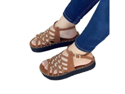 2026-sandalias De Playa Para Mujer Verano Con Remaches Y Plataforma Casual Al Agujero Slingback