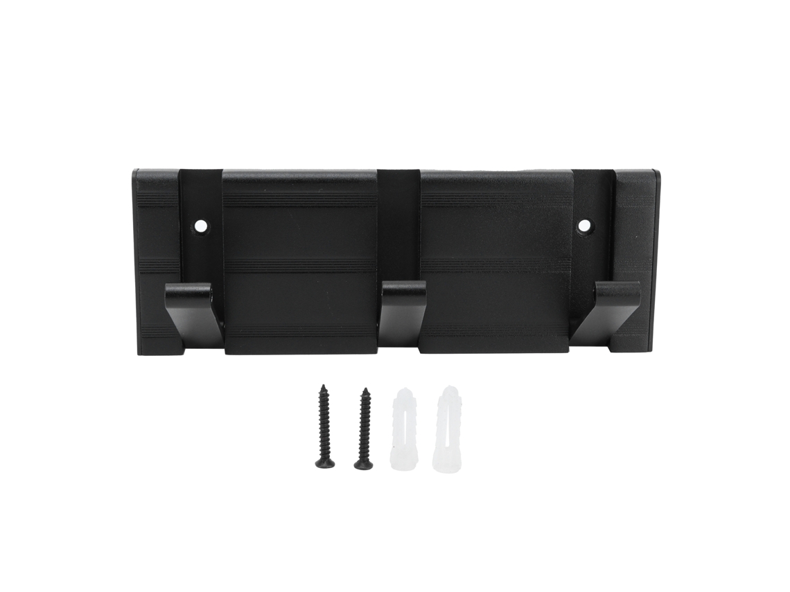 Gancho Para Abrigos Negro Original Para Montaje En Pared Con Alta Capacidad De Carga En Aluminio Espacial Para Uso Doméstico.