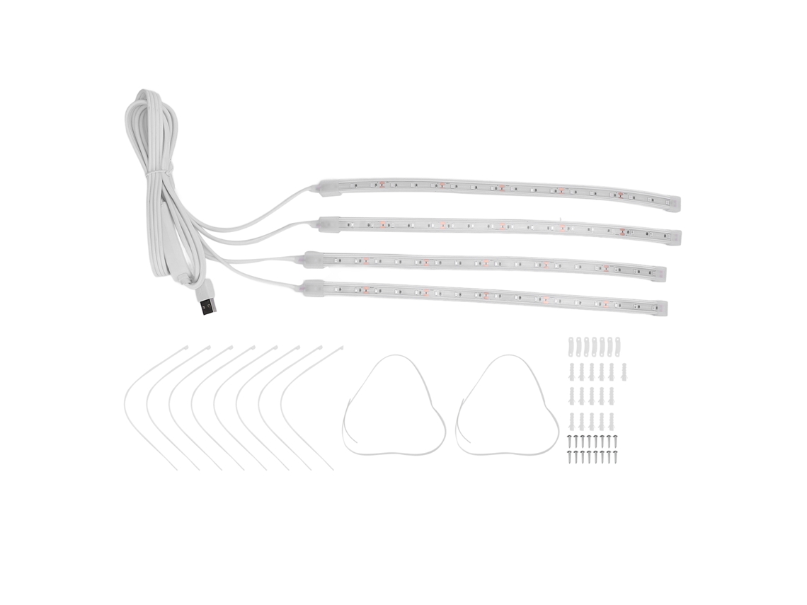Tira De Luces Led Para El Crecimiento De Plantas De Interior Con 4 Niveles De Brillo Y Temporizador De 3/9/12 Horas, 72 Chips.