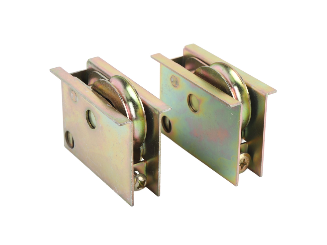 Puerta corrediza de 2 varillas Pella con rodamiento de bolas de acero de 1 1/2"