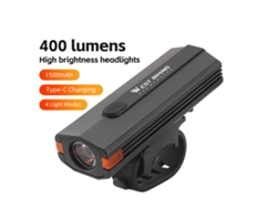 Luz Para Bicicleta De Alta Luminosidad (400 Lúmenes), Recargable Por Usb, Resistente Al Agua Y Con Múltiples Modos.