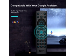Control Remoto Inalámbrico Air G20s Pro Con Giroscopio De 6 Ejes, Control Por Voz Y Compatibilidad Con Android Smart Tv.