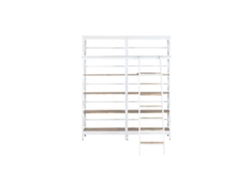 Estanteria Metal Mango Escalera Blanco 180x35x220cm
