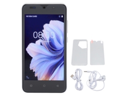 Smartphone Ultra Fino 5.0 Polegadas Hd Android 12 4gb+32gb Reconhecimento Facial Mt6580m Branco