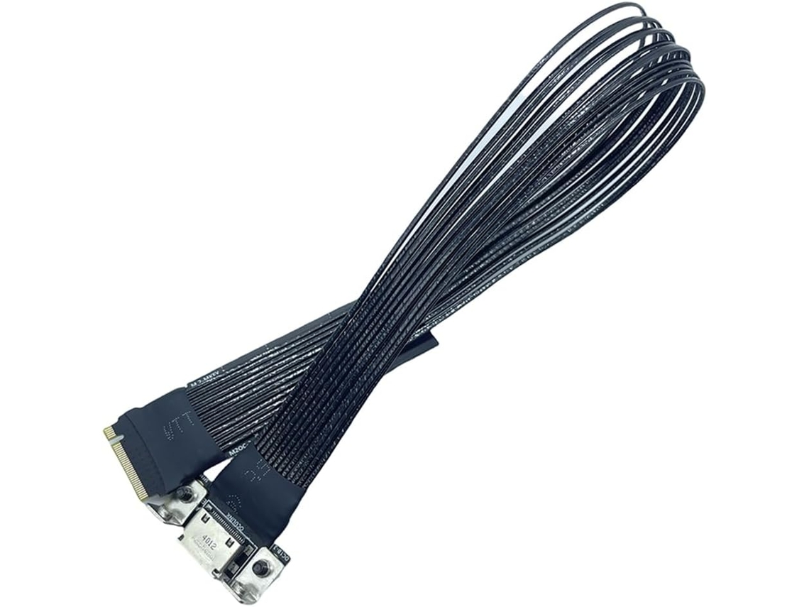 Adaptador M Key Para Nvme A Cable De Extensión Pcie 4.0 X4 Pci-e 2 Sff8611 Oculink 4i