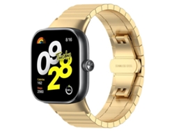 Pulsera para Xiaomi Band 9 Pro / 8 Pro / Redmi Watch 6 / 5 - Acero inoxidable - Textura de bambú con un eslabón