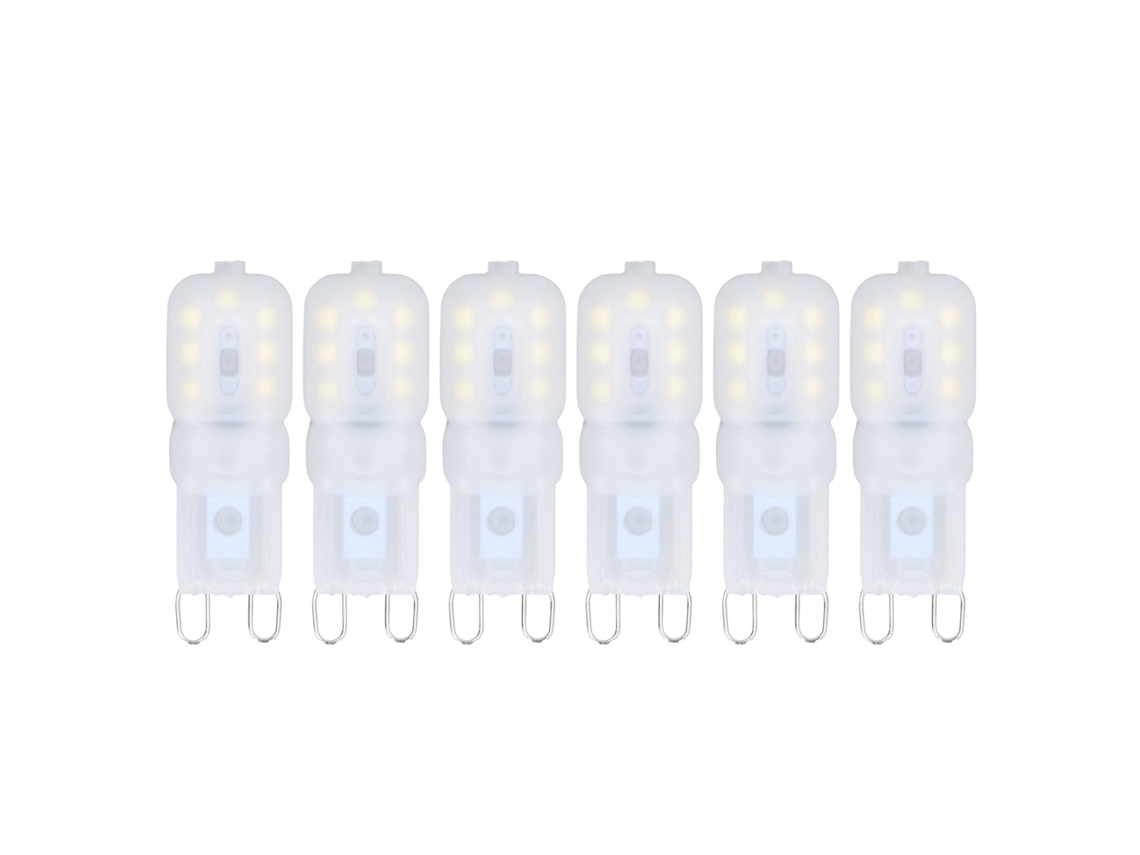 2026-6 Piezas Bombillas Led G9 Regulables 3w Ahorro Energético Luz Blanca 220-240v Para Lámparas De Techo Y Lámparas Colgantes