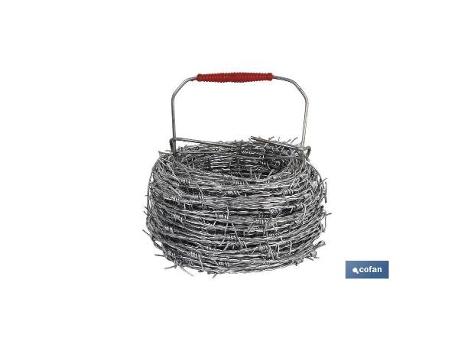 Alambre de espino galvanizado 1,7mm x 50m