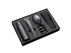 Maquinilla de afeitar manual para hombre, portátil para viajes, gris, lavable, diseño compacto para fácil uso, Hengjian