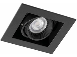 Lámpara de Techo FARO BARCELONA Falcon 1 Luz (Negro - GU10 - Máx. 50W - Acero)