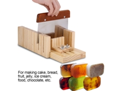 Molde De Silicona Con Caja De Madera Para Pasteles, Jabón Y Utensilios De Corte (cortador).