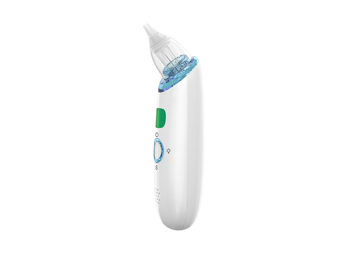 Aspirador Nasal Eléctrico Para Bebés (blanco), Limpiador Nasal Con Succión Bucal Para Bebés