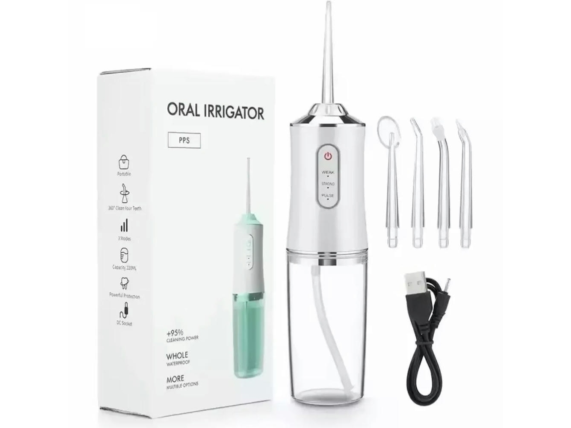 DIGITALLAB Limpiador de dientes inalámbrico irrigador bucal con hilo dental