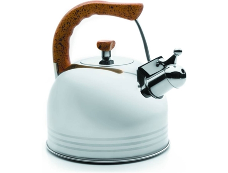 Hervidor de Agua LACOR Sandwich (Blanco - 2L - Acero Inox)