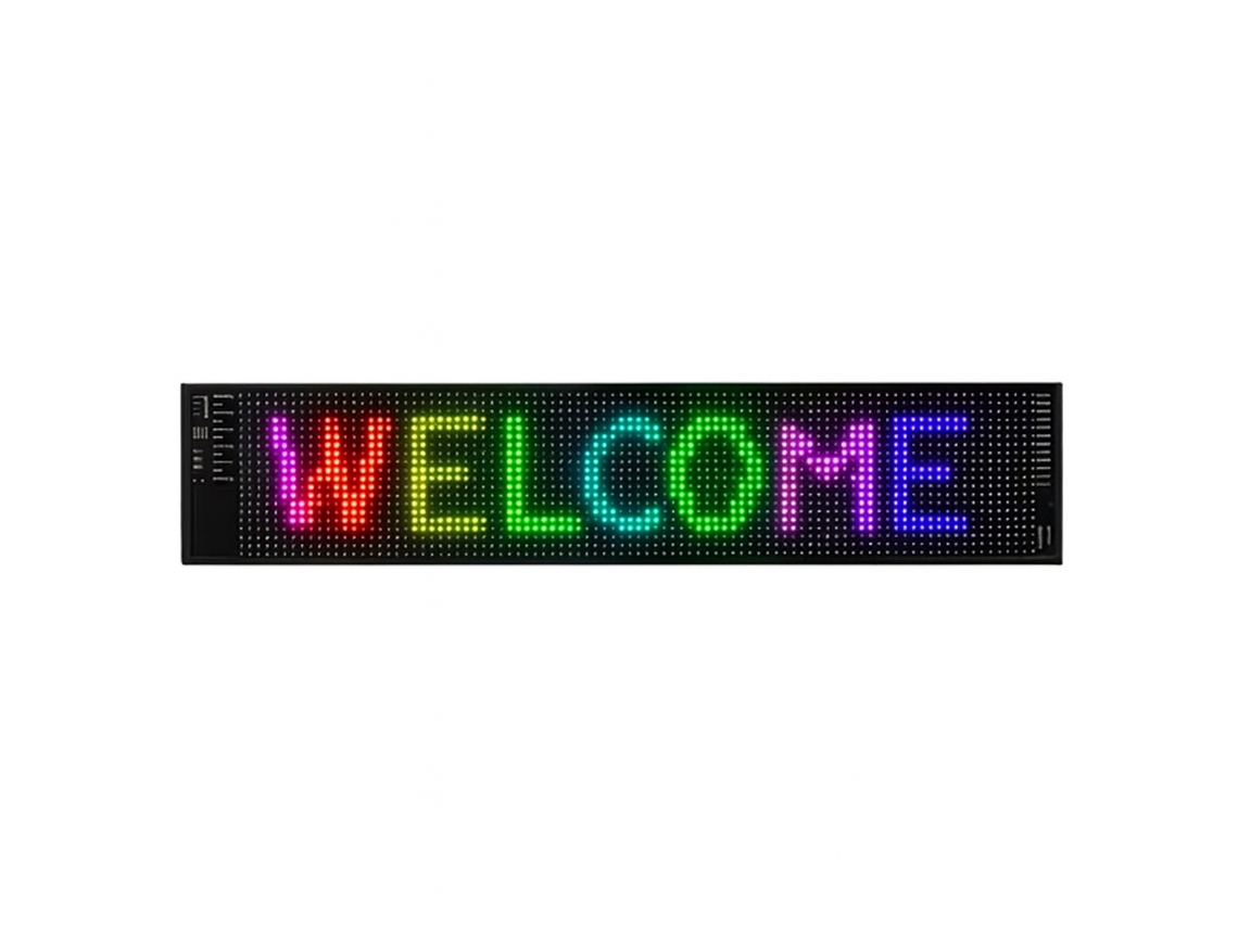Skyhe 09488304 Tira de LED con texto personalizable en negro