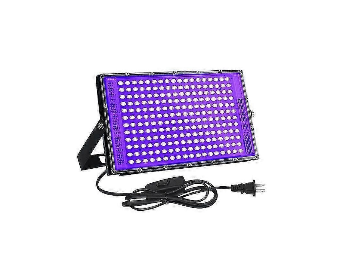Lámpara UV de 100 W con luz negra, potente foco UV, IP66, 395 nm, ideal para fiestas navideñas, Halloween y eventos con luz negra_fc10 GOKOCO
