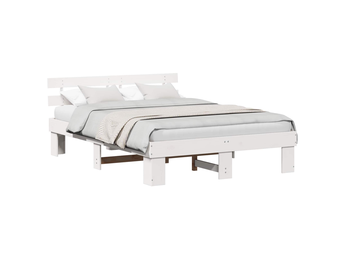 Maison Exclusive - Estructura De Cama 150 X 200 Cm Madera De Pino Macizo