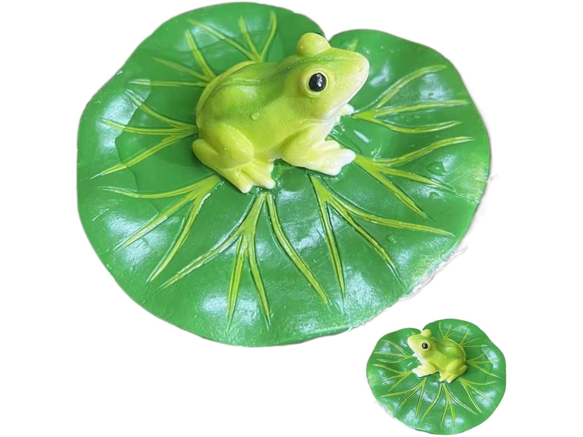 Figura Flotante Genérica Sobre Hoja Simulación De Paisaje Adorable En Resina Resina Flotante, Adecuada Para Terraza,