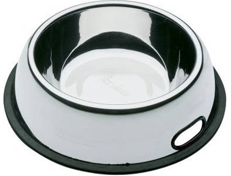 Comedero para Perros FERPLAST 118565 (Gris - 21 x 4.9 cm - Acero Inox.)