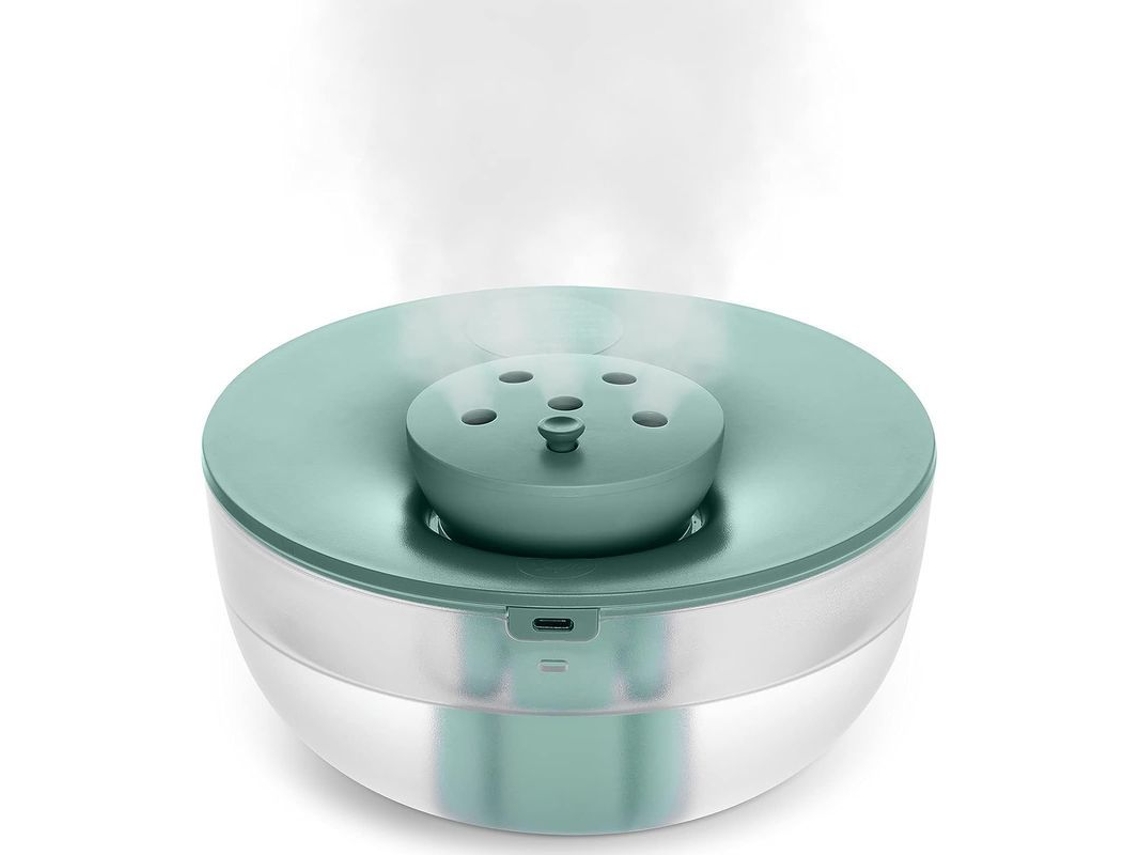 Humidificador De Aire Para Dormitorio Súper Silencioso De 22 Db Con Difusor De Aceites Esenciales, 1,2 L, Usb