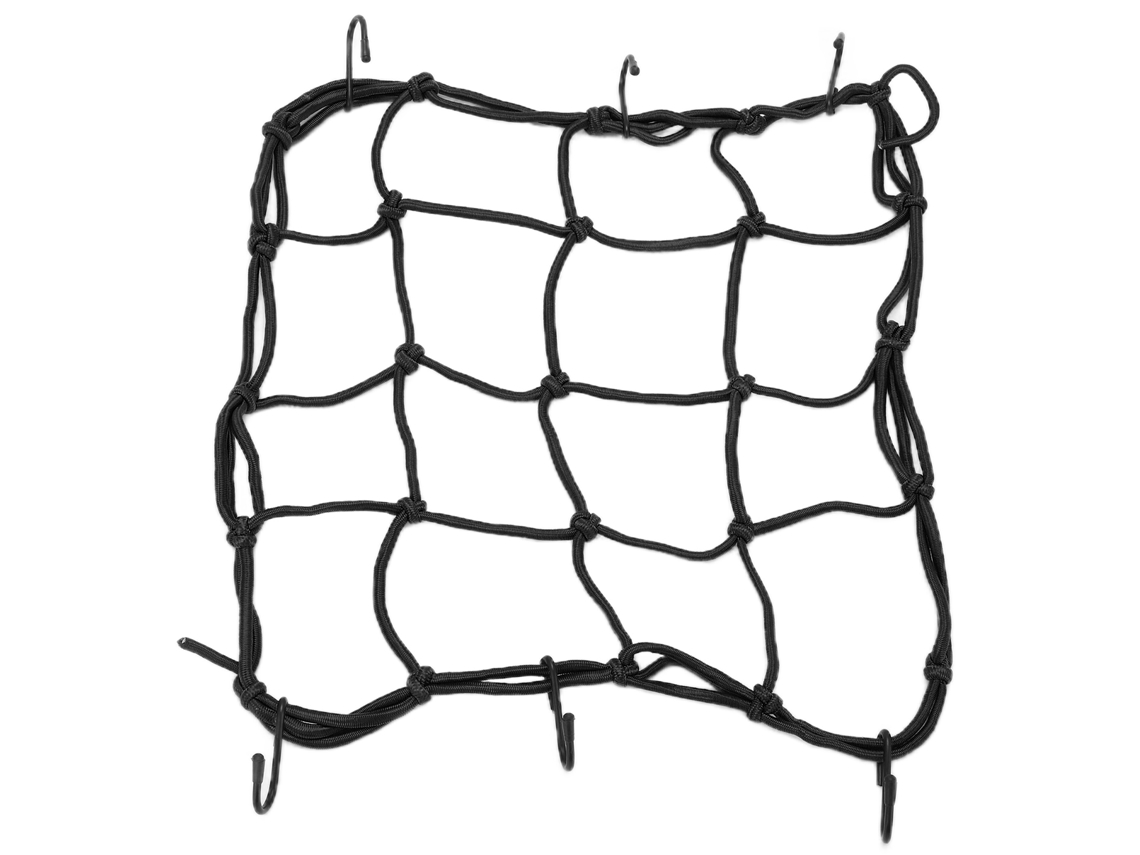Red De Carga Elástica De Nailon Con Ganchos Para Bicicletas, Bicicletas De Montaña Y Carretera, Motocicletas Y Vehículos Eléctricos - Negra