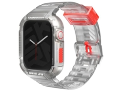 Correa Skinarma para Apple Watch de 45/44 mm, Saido 2 en 1 con estuche.